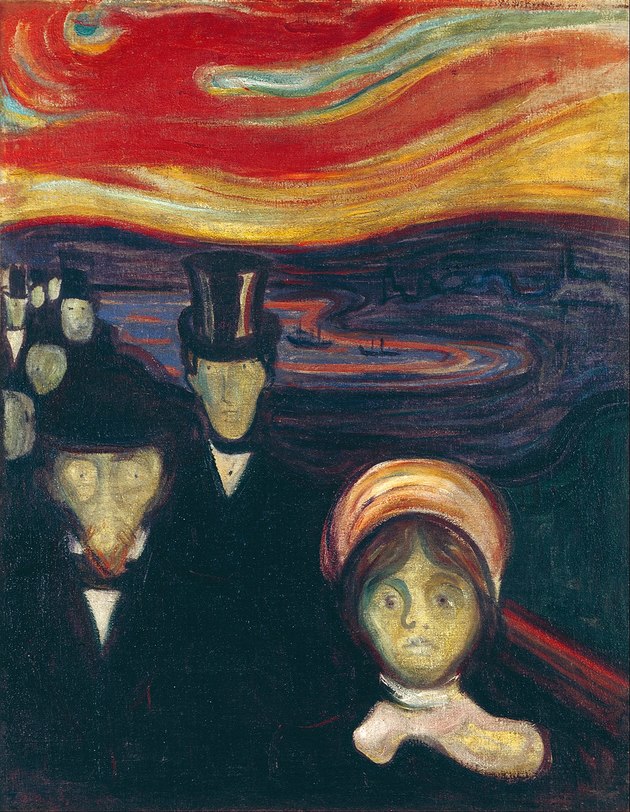Ansiedade Pintura de Edvard Munch