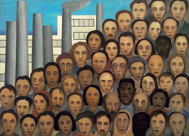 Operários é um quadro pintado em 1933 por Tarsila do Amaral que representa o processo de industrialização do estado de São Paulo