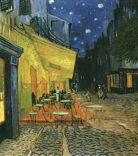 Terraço do Café à Noite